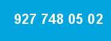 927 748 05 02 927 748 05 02